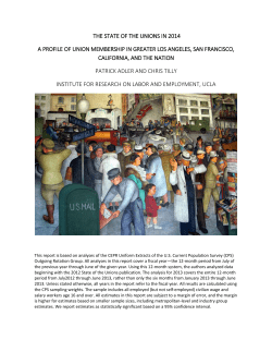 The State of the Unions In 2014