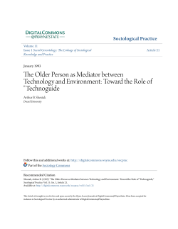 The Older Person as Mediator between Technology and