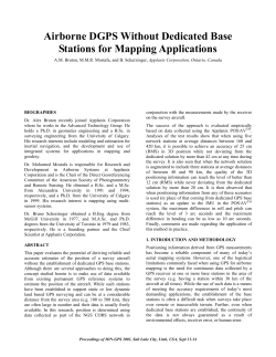 Airborne DGPS Without Dedicated Base Stations for