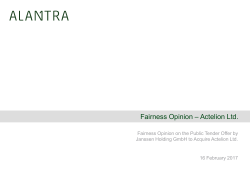 Fairness Opinion English