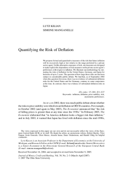 Quantifying the Risk of Deflation