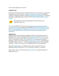 Curious about plagiarism in historical writing