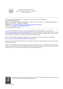 The Indians` Old World - San Jose State University