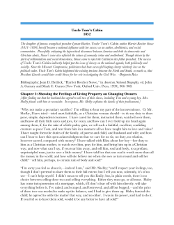 Excerpts from Uncle Tom`s Cabin - History Tools.org