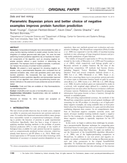 Parametric Bayesian priors and better choice of negative examples