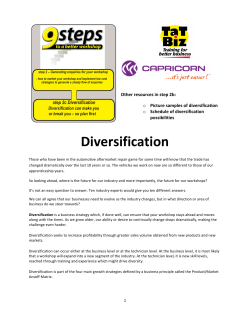 Diversification