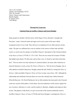 Chaucer and Chaucerians British English 07 January 2
