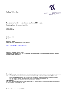 Maison air et lumi&egrave;re a case from model home 2020 project