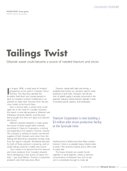 Tailings Twist - Titanium Corporation