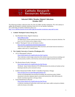 List of Selected CRRA Member Digital Collections