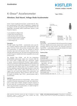 K-Shear&reg; Accelerometer Miniature, Stud M... en imperial