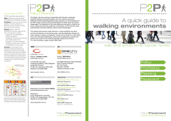 A quick guide to walking environments