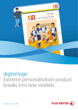 digital-logic Extreme personalisation product breaks into