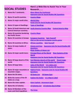 SOCIAL STUDIES Here`s a Web Site to Assist You in Your Research