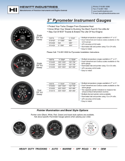 Pyrometer Gauges, 3 inch Diameter