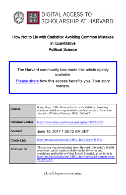 How Not to Lie with Statistics: Avoiding Common Mistakes in