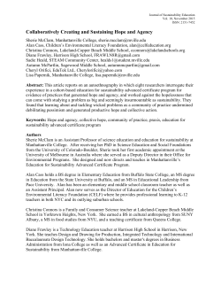 McClam JSE Nov 2015 Hope Issue PDF