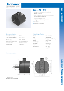 Series 70 – 140 - Hohner Elektrotechnik