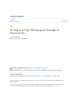 To Drip or to Pop? The European Triumph of - Purdue e-Pubs