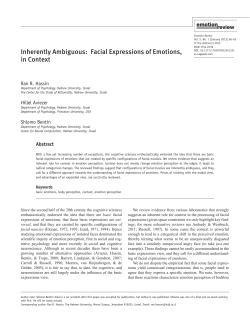 Inherently Ambiguous: Facial Expressions of Emotions, in Context