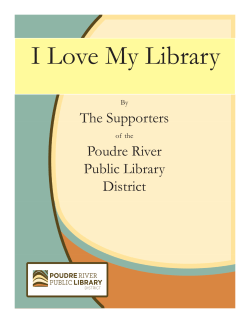 I Love My Library - Poudre River Public Library District