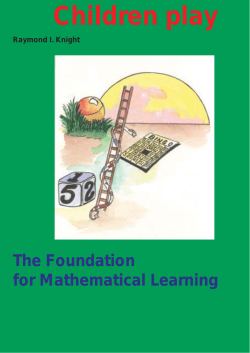 The Games children play: the foundation for mathematical learning