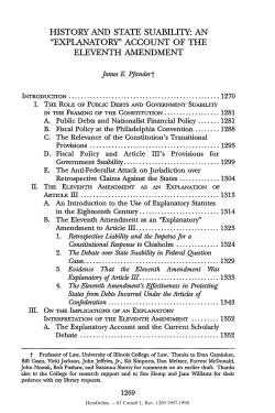 history and state suability