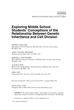 Exploring middle school students` conceptions of the relationship