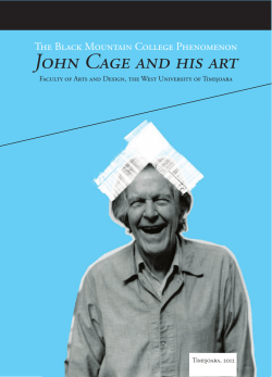 John Cage and his art