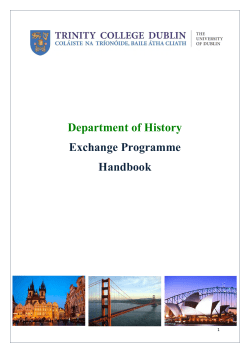 Department of History Exchange Programme
