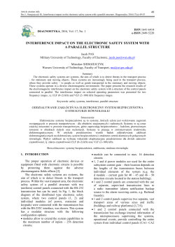 interference impact on the electronic safety system with a parallel