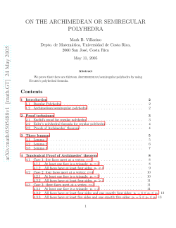 Archimedean/semiregular polyhedra