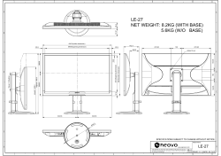 le-27 net weight: 8.2kg (with base) 5.6kg (w/o base)