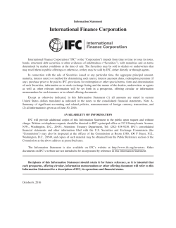 Annual Information Statement FY16