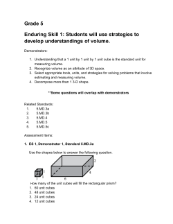 5th Grade &mdash; Math Enduring Skill