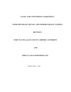 lease and concessions agreement: food, beverage, retail - ACI-NA