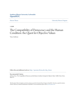 The Compatibility of Democracy and the Human