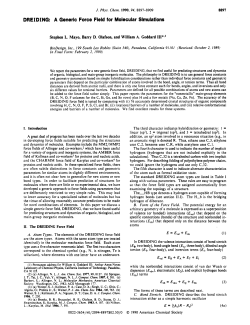 DREIDING: A Generic Force Field for Molecular