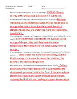 AVERAGE kinetic energy of the atoms and molecules in a substance