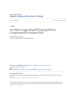 Are Major League Baseball Starting Pitchers Compensated for