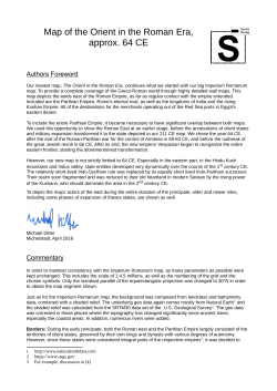 Map of the Orient in the Roman Era, approx. 64 CE