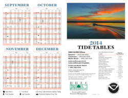 2013 Tide Table Desk Chart