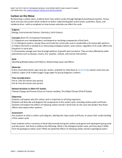 Draft Activity: Carbon on the Move PDF document