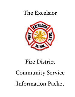 The Excelsior Fire District Community Service Information Packet