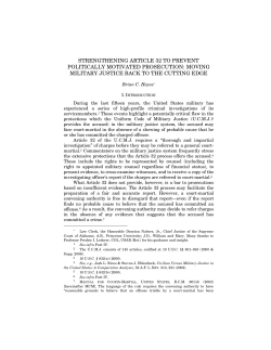 strengthening article 32 to prevent politically