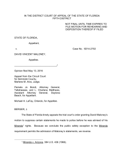 in the district court of appeal of the state of florida fifth