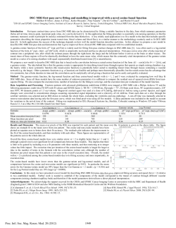 DS SC-MRI first-p pass curve fitt ting and mode elling is