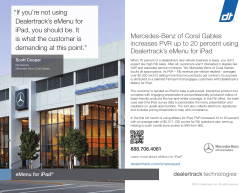 Mercedes-Benz of Coral Gables increases PVR up to 20 percent