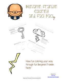Benjamin Franklin Coloring and Fact Pack