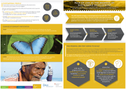 rule of law as the bedrock of sustainable development